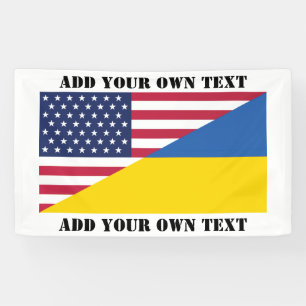 Amerikanische Unterstützung für die Ukraine Banner
