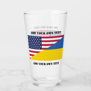 Amerikanische Unterstützung für die Ukraine Glas