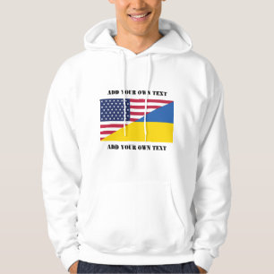 Amerikanische Unterstützung für die Ukraine Hoodie