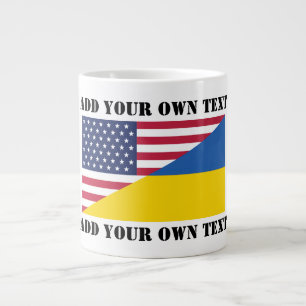 Amerikanische Unterstützung für die Ukraine Jumbo-Tasse