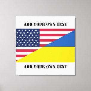 Amerikanische Unterstützung für die Ukraine Leinwanddruck