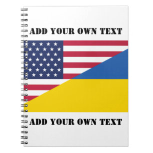 Amerikanische Unterstützung für die Ukraine Notizblock