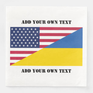 Amerikanische Unterstützung für die Ukraine Serviette