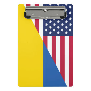 Amerikanische Unterstützung für die Ukraine Sherpa Mini Klemmbrett