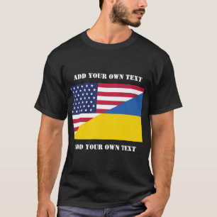 Amerikanische Unterstützung für die Ukraine T-Shirt