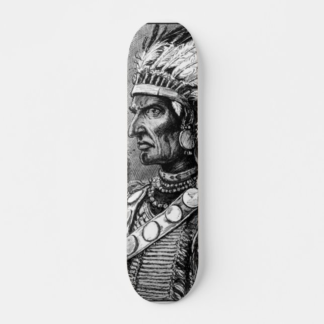 Amerikanische Ureinwohner-Chefskateboard Skateboard (Vorne)