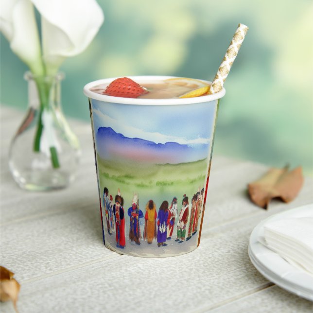 Amerikanische Ureinwohner Collection Pappbecher (In Situ)