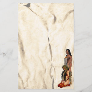 Amerikanische Ureinwohner Couple Stationery Briefpapier