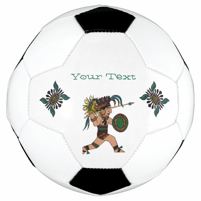 Amerikanische Ureinwohner des alten Kriegers Fußball (Vorderseite)