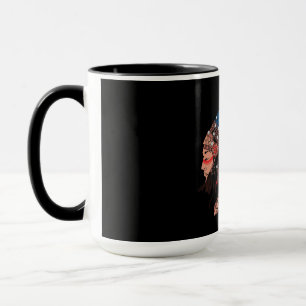 Amerikanische Ureinwohner Frau mit Adresse Tasse
