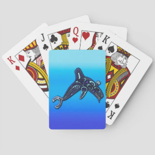 Amerikanische Ureinwohner Haida Killer Whale Spielkarten