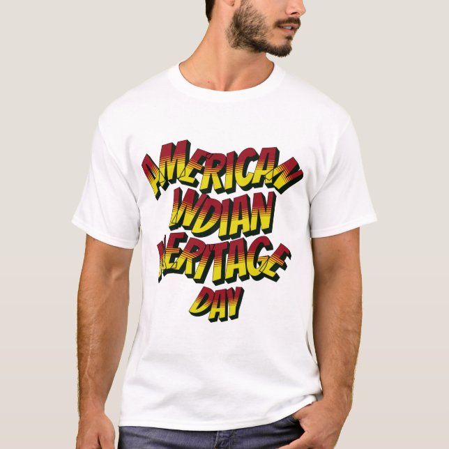 AMERIKANISCHE UREINWOHNER   HERITAGEDAY T-Shirt (Vorderseite)