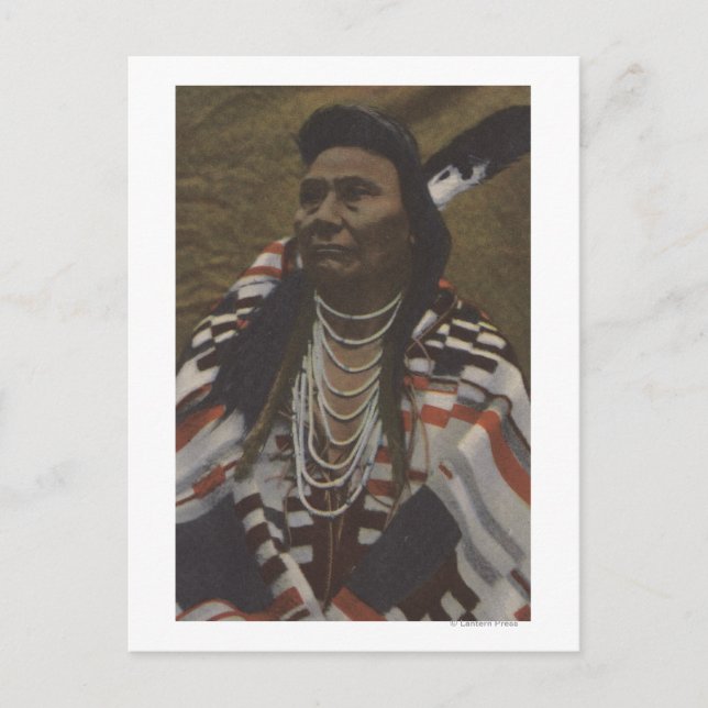 Amerikanische Ureinwohner im Nordwesten - Oberst J Postkarte (Vorderseite)