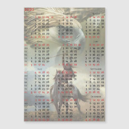Amerikanische Ureinwohner-Kalender 2021 Magnetkarte