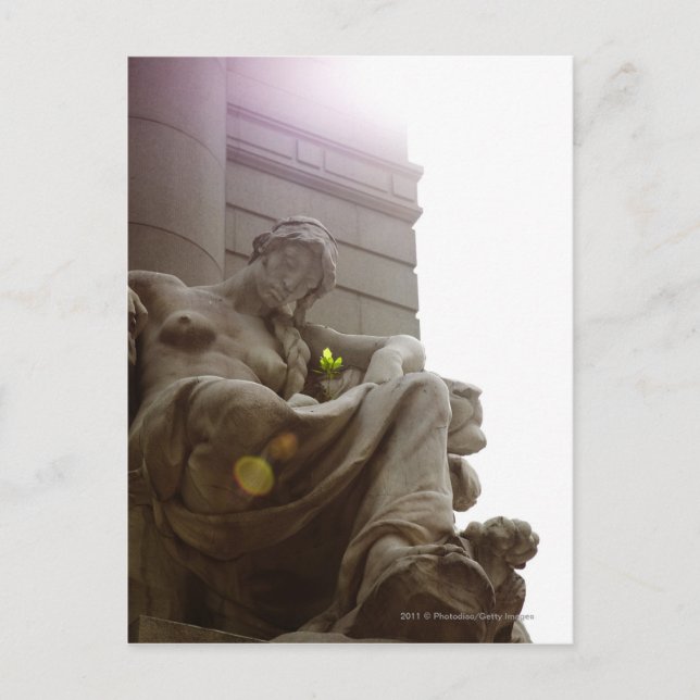 Amerikanische Ureinwohner Nationalmuseum Statue Postkarte (Vorderseite)