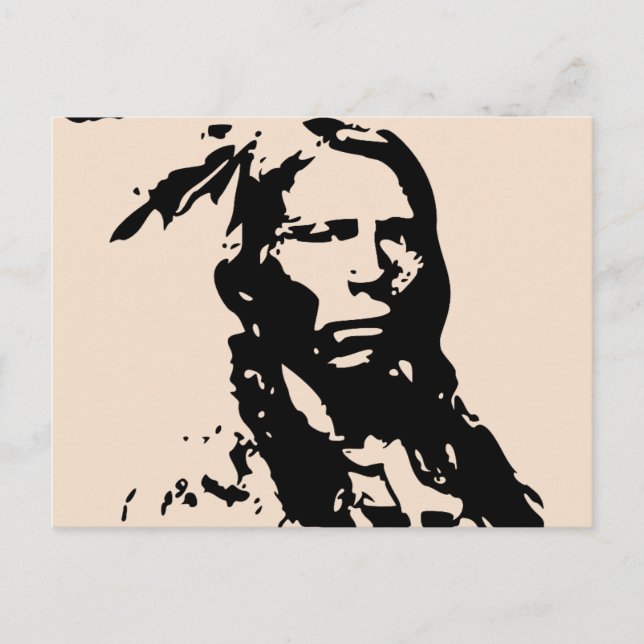 AMERIKANISCHE UREINWOHNER NATIVE Postkarten (Vorderseite)