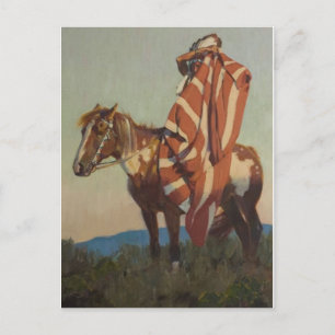 amerikanische Ureinwohner Postkarte