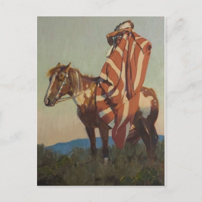 amerikanische Ureinwohner Postkarte (Vorderseite)