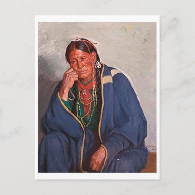amerikanische Ureinwohner Postkarte (Vorderseite)