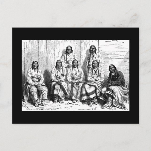 Amerikanische Ureinwohner Postkarte (Vorderseite)