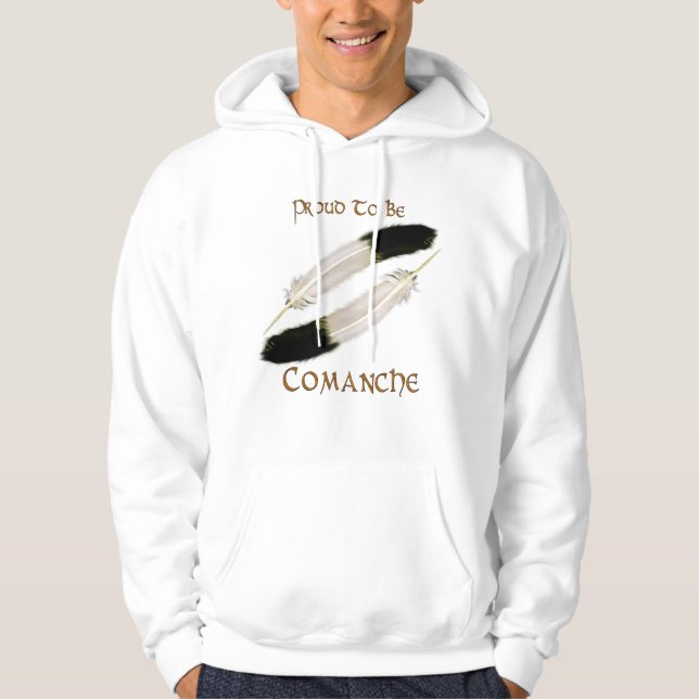 Amerikanische Ureinwohner-Reihe "PROUD TO BE COMAN Hoodie (Vorderseite)