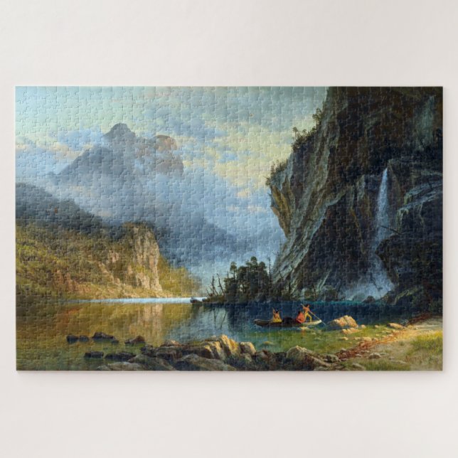 Amerikanische Ureinwohner Spear Fishing, Albert Bi (Horizontal)