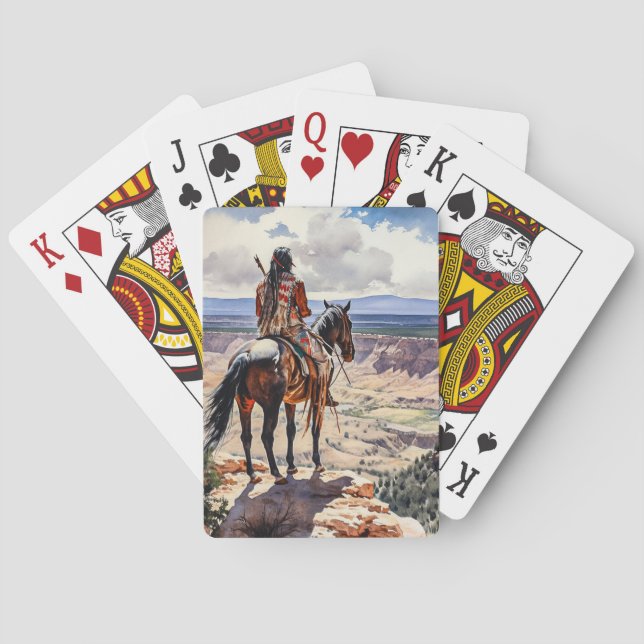 Amerikanische Ureinwohner Spielkarten (Rückseite)