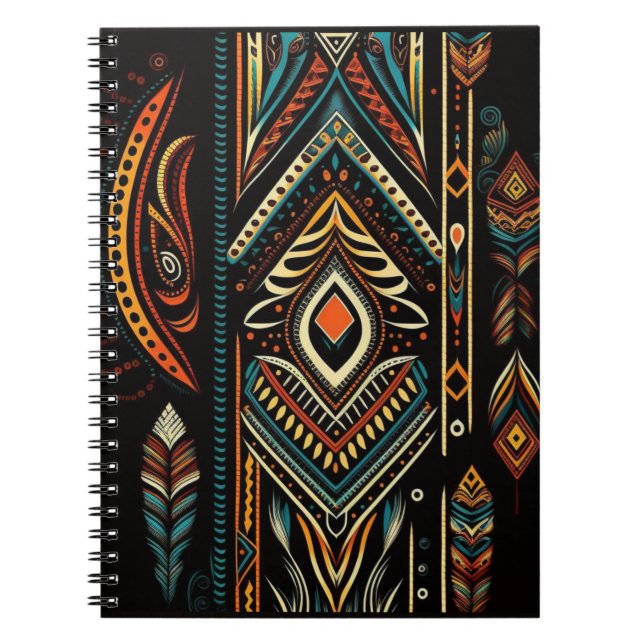 Amerikanische Ureinwohner Tribal Batik Notizblock (Vorderseite)