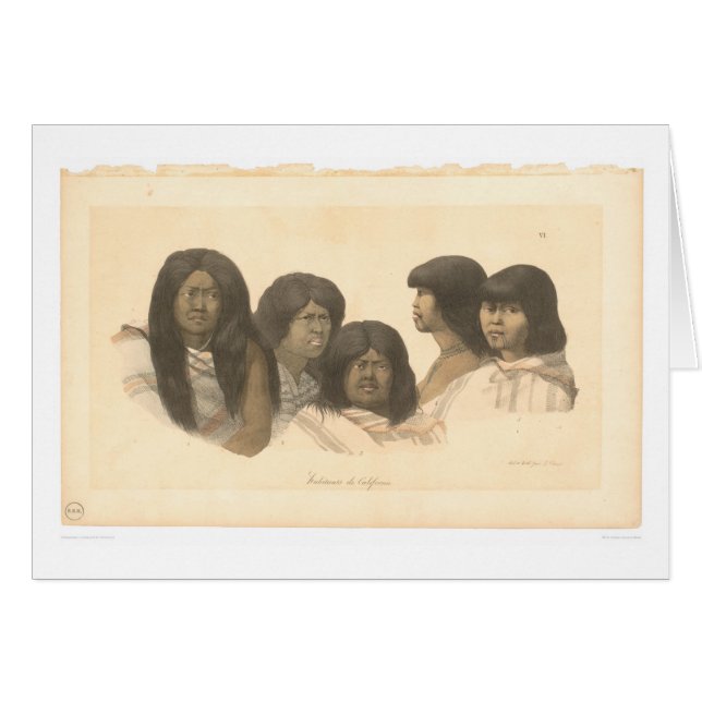 Amerikanische Ureinwohner von Kalifornien (0685A) (Vorderseite (Horizontal))