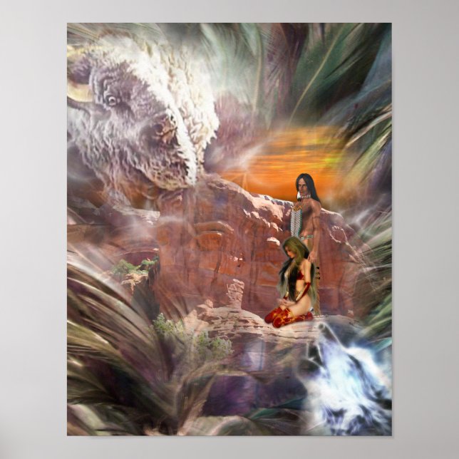 Amerikanische Ureinwohner Wedding Night Poster (Vorne)