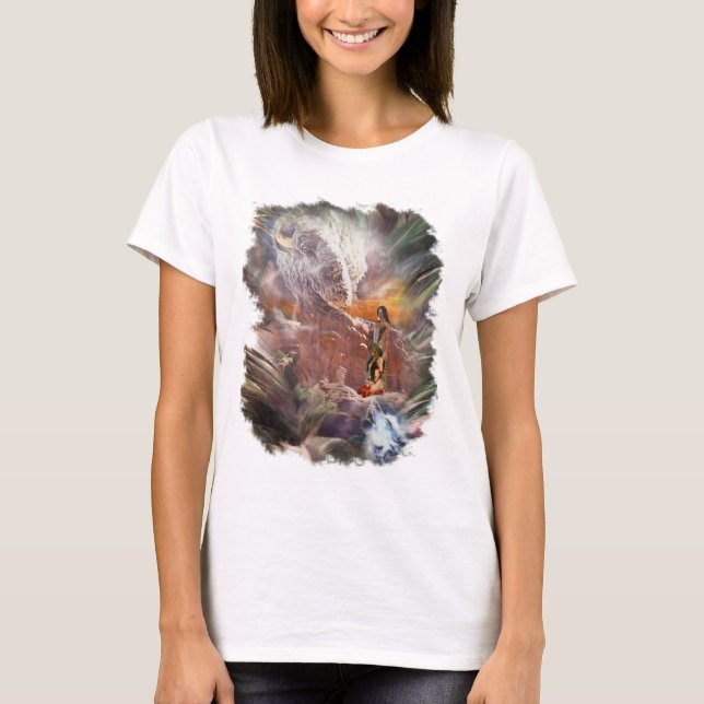 Amerikanische Ureinwohner Wedding Night Vignette T-Shirt (Vorderseite)