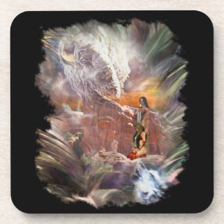 Amerikanische Ureinwohner Wedding Night Vignette Untersetzer