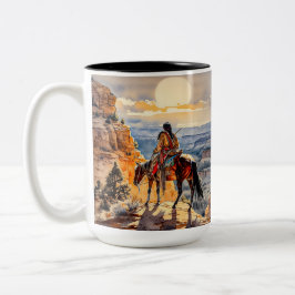 Amerikanische Ureinwohner Zweifarbige Tasse