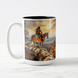 Amerikanische Ureinwohner Zweifarbige Tasse