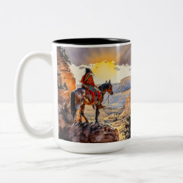 Amerikanische Ureinwohner Zweifarbige Tasse