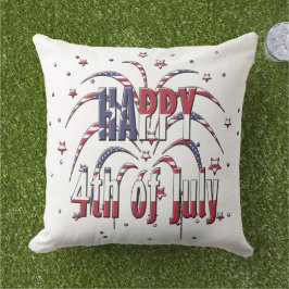 Amerikanische US Flagge Happy 4. Juli Kissen