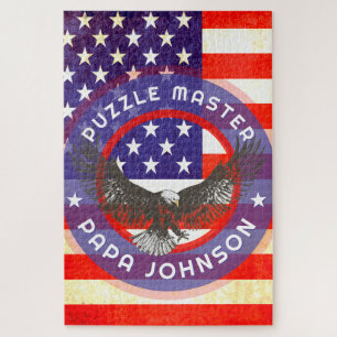 Amerikanische US-Flagge in rot, weiß und blau