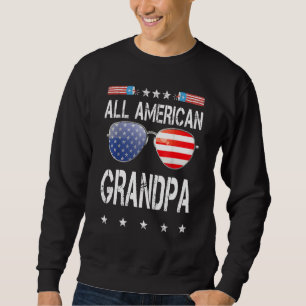 Amerikanische USA 4. Juli Großvater Familie Matchi Sweatshirt