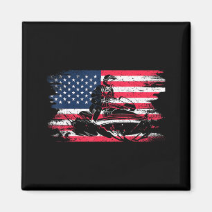 Amerikanische USA-Flagge Jet-Ski Amerikanische USA Magnet