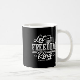 Amerikanische USA-Flagge Lasst die Freiheit erklin Kaffeetasse