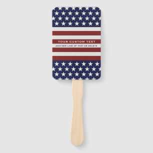 Amerikanische USA-Flaggen-patriotische am 4. Juli Fächer
