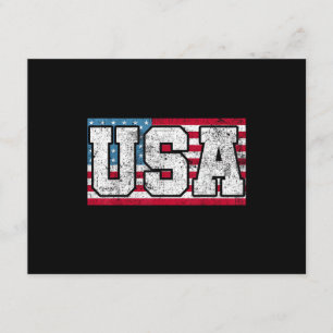 Amerikanische USA US Flagge 4. Juli Begleitkarte