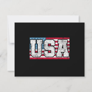 Amerikanische USA US-Flagge 4. Juli Einladung
