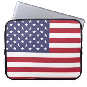 Amerikanische Vereinigten Staaten USA-Flagge Laptopschutzhülle