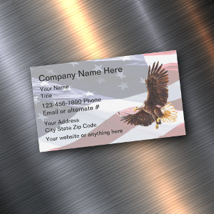Amerikanische Veteranen-Adler-Geschäftsmagnete Magnetische Visitenkarte