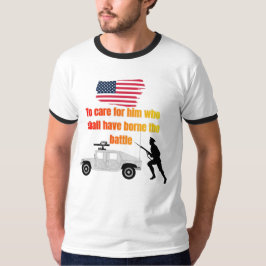 Amerikanische Veteranen weiß T-Shirt