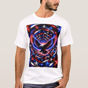 Amerikanische Visionsspirale – Patriotischer Adler T-Shirt