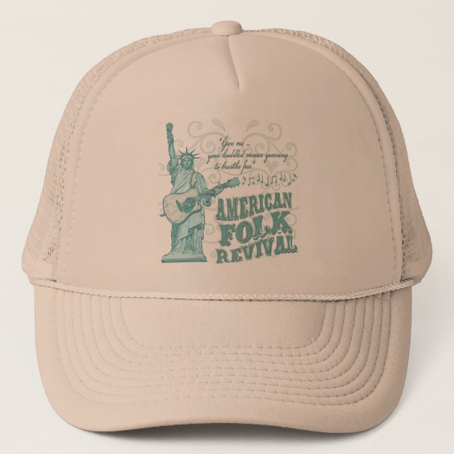 Amerikanische Volkswiederbelebung Truckerkappe (Vorderseite)