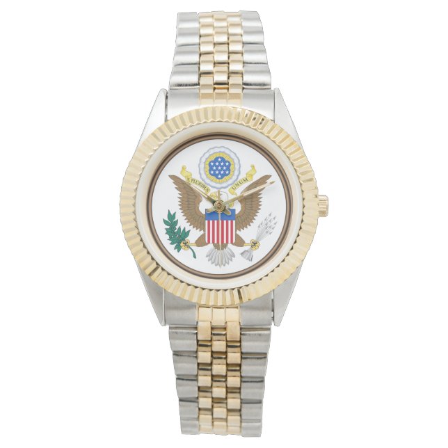 Amerikanische Wappen Armbanduhr (Vorderseite)