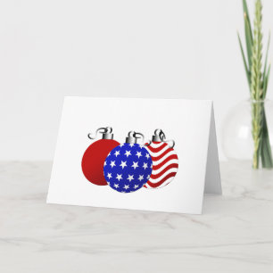 Amerikanische Weihnachtsfeier Feiertagskarte